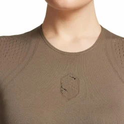 - T-shirt manches courtes femme Luana Seamless kaki T-Shirts Et Baselayers