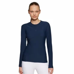 New - T-shirt technique manches longues femme Evy Air cosmic blue T-Shirts Et Baselayers