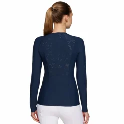 New - T-shirt technique manches longues femme Evy Air cosmic blue T-Shirts Et Baselayers