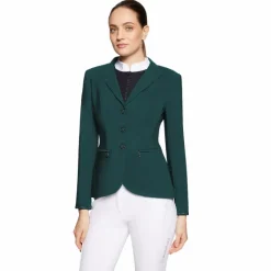 Vestes De Concours*Samshield - Veste de concours femme Victorine Crystal Fabric regular hunter green Vert