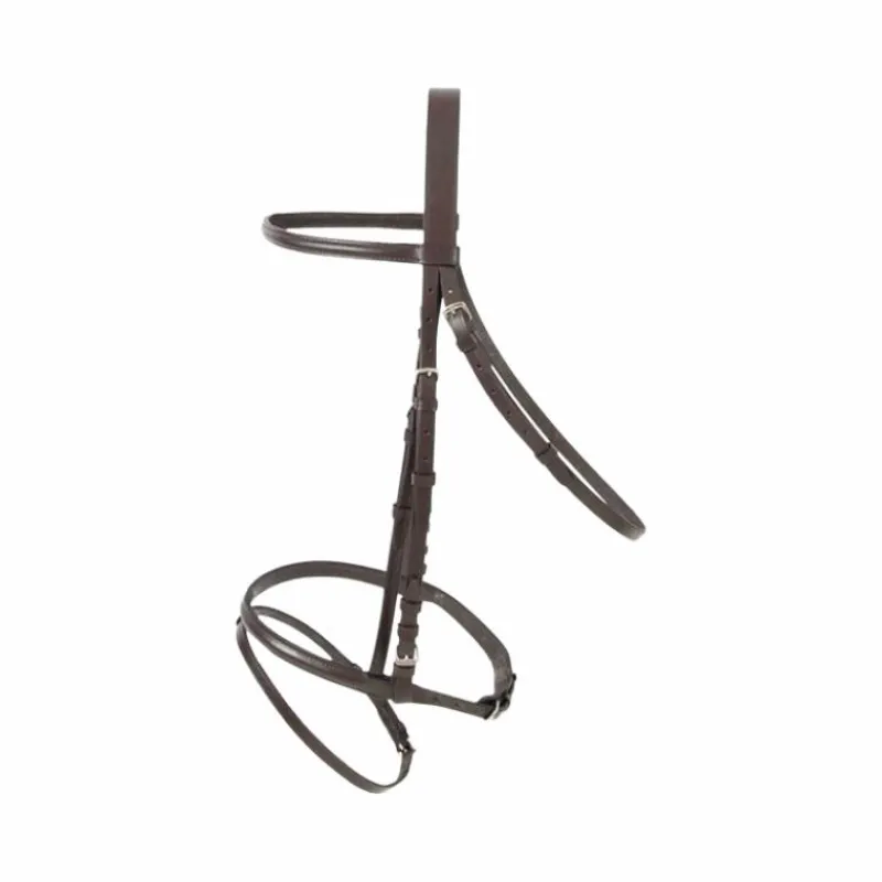 New - Bridon avec rênes Bellini havane foncé Cso|Bridons Poneys