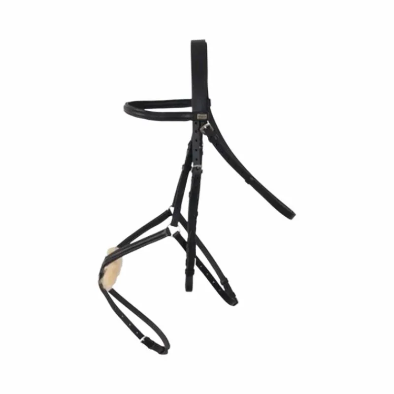 Best - Bridon avec rênes Sisley muserolle croisée noir Bridons Poneys|Bridons