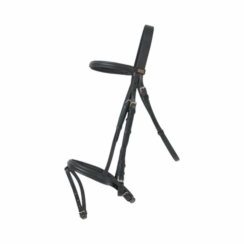 Outlet - Bridon avec rênes Sisley muserolle combinée noir Bridons Poneys|Bridons