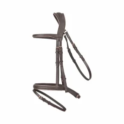 Bridons Poneys|Bridons*TdeT - Bridon et rênes têtière anatomique Velazquez marron/beige