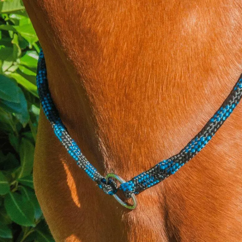 Éthologie|Cordelettes*TdeT - Cordelette en corde avec anneau noir/turquoise
