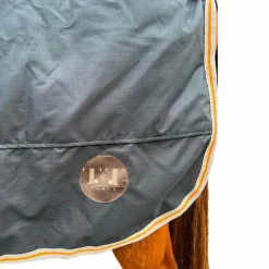 Couvertures Poneys|Couvertures Et Chemises*TdeT - Couverture d'extérieur Stretch Neck et orange 0g Marine