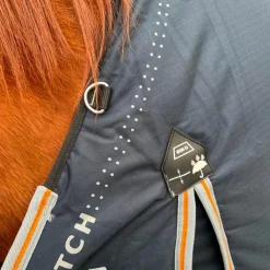 Couvertures Poneys|Couvertures Et Chemises*TdeT - Couverture d'extérieur Stretch Neck et orange 0g Marine