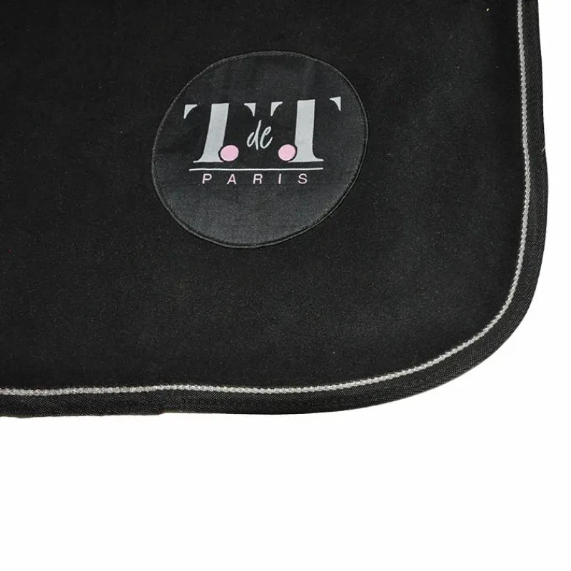 Online - Couvre-reins polaire noir et gris 260g Couvre-Reins Poneys