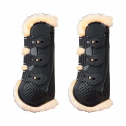 Outlet - Guêtres proteck' compet doublure mouton noir/naturel x2 Guêtres Ouvertes|Cso