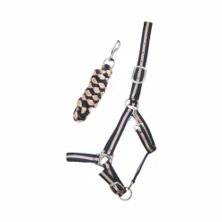 Clearance - Licol doublé avec longe Américaine / beige Licols Poneys|Ensembles Licols Et Longes