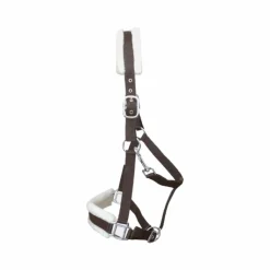 Licols Poneys|Licols Avec Mouton*TdeT - Licol nylon et mouton Marron