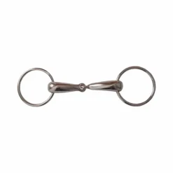 Outlet - Mors 2 anneaux creux acier nickelé Mors Deux Anneaux|Mors Poneys