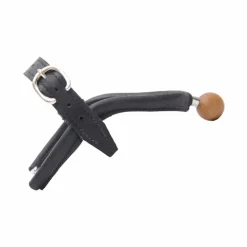 New - Éperons en cuir avec embout en sphère bois junior Éperons De Polo