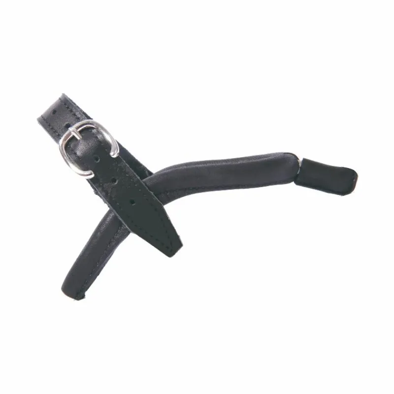 Éperons Prince De Galles*TdeT - Éperons en cuir avec embout en cuir femme Noir