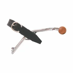 Discount - Éperons en inox avec embout en sphère bois homme Éperons De Polo