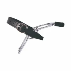 Discount - Éperons en inox avec embout en cuir femme Éperons Prince De Galles