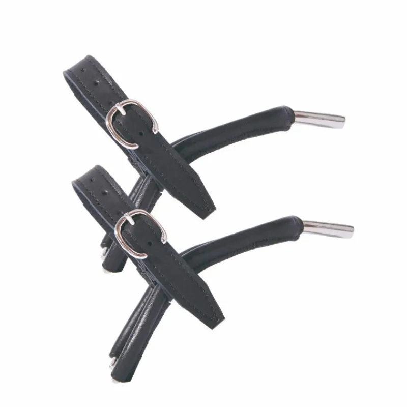 Éperons Prince De Galles*TdeT - Éperons Prince de galles cuir junior Noir