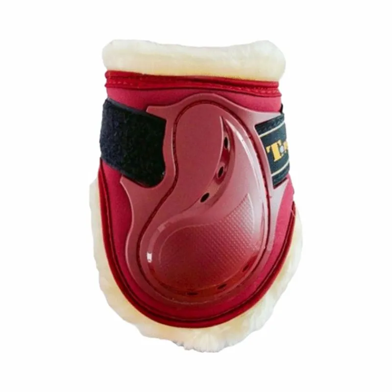 Endurance|Protège-Boulets*TdeT - Protège boulet Design doublé en mouton synthétique bordeaux