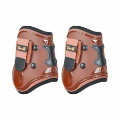 Endurance|Protège-Boulets*TdeT - Protèges boulet coque et cuir marron/noir