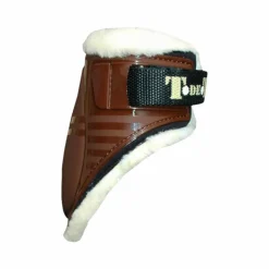 Sale - Protèges boulet doublé mouton synthétique marron foncé Endurance|Protège-Boulets