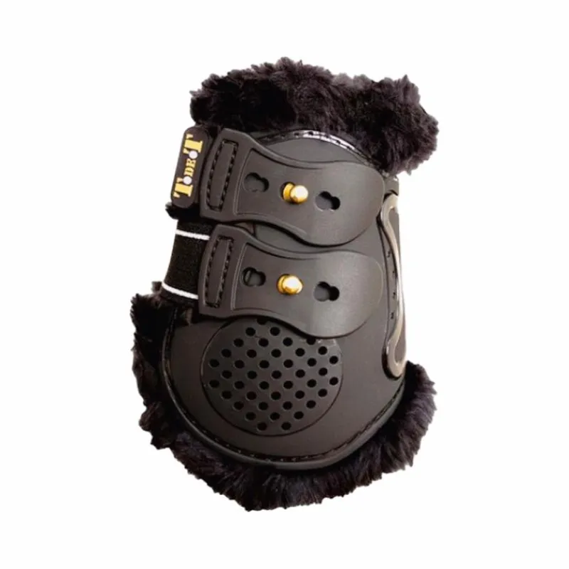 Endurance|Protège-Boulets*TdeT - Protèges boulet Proteck' Compet doublure mouton noir/noir