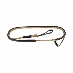 Enrênements Poneys|Rênes Allemandes*TdeT - Rênes allemandes corde et cuir noir/beige