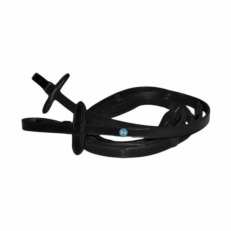 New - Rênes en caoutchouc micro-picots avec arrêtoirs intégrés Rênes Et Arrêtoirs De Rênes