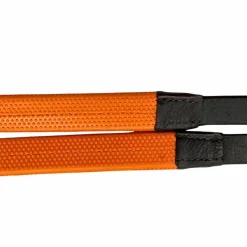 Rênes Et Arrêtoirs De Rênes*TdeT - Rênes en caoutchouc petits picots Orange