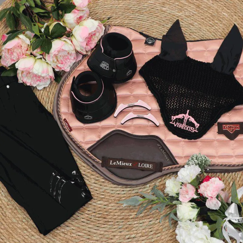 Bonnets Pour Chevaux|Cso*Veredus - Bonnet Color Edition pour chevaux noir/ light pink