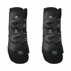 New - Guêtres fermées postérieurs Absolute noir x2 Dressage|Guêtres Fermées