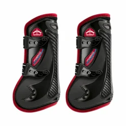 Hot - Guêtres ouvertes Carbon Gel Vento Color Edition Noir/ Bordeaux x2 Guêtres Ouvertes|Cso