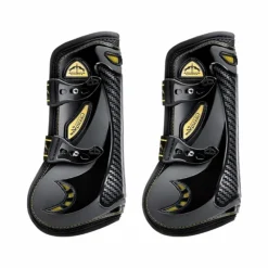 Guêtres Ouvertes|Cso*Veredus - Guêtres ouvertes Grand Slam Carbon Gel Noir / Or x2