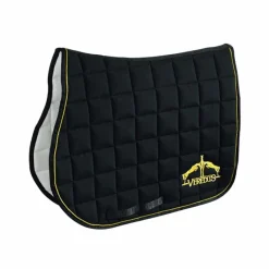 Online - Tapis de Selle Microfibre Noir / Or Tapis Cso/ Mixtes|Tapis De Selle