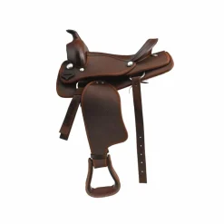 New - Selle synthétique brun Western|Selles Western