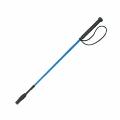 Outlet - Cravache Twist à poignée 65 cm turquoise Cravaches